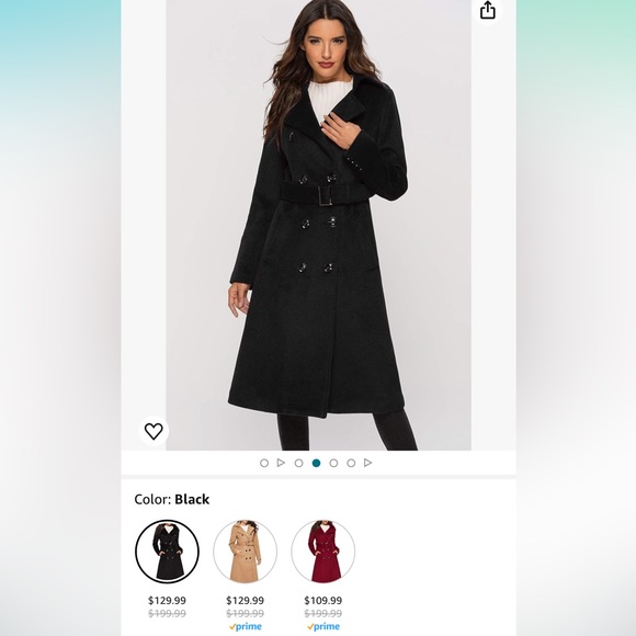 Escalier Wool Coat, Womens, Size Large, NWT - Picture 8 of 14